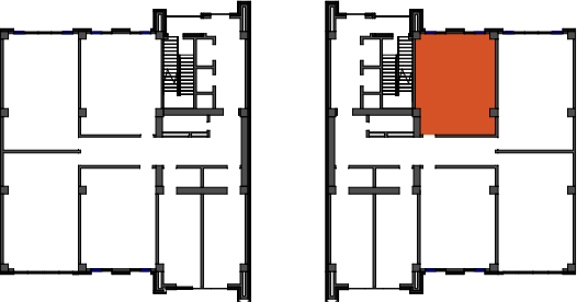 location of the building in the complex