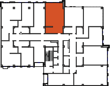 location of the building in the complex