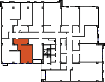 location of the building in the complex