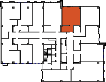 location of the building in the complex
