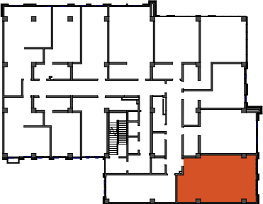 location of the building in the complex