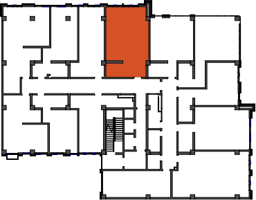 location of the building in the complex