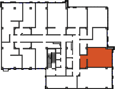 location of the building in the complex