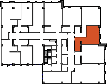 location of the building in the complex