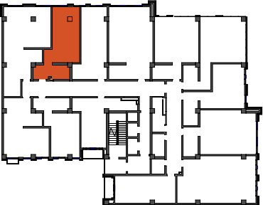 location of the building in the complex