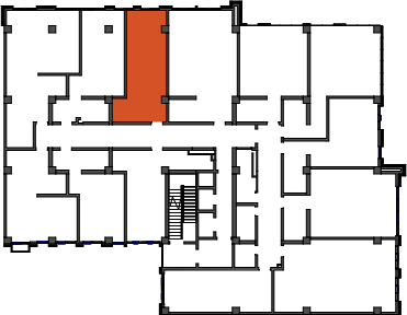 location of the building in the complex