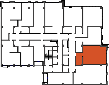 location of the building in the complex