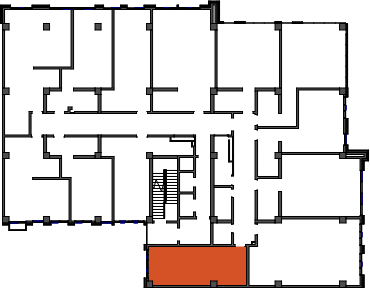 location of the building in the complex
