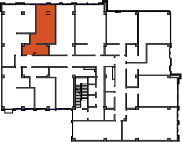 location of the building in the complex