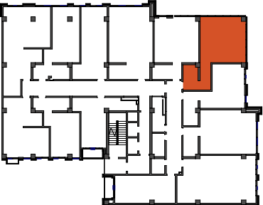 location of the building in the complex