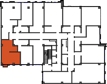 location of the building in the complex