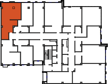 location of the building in the complex