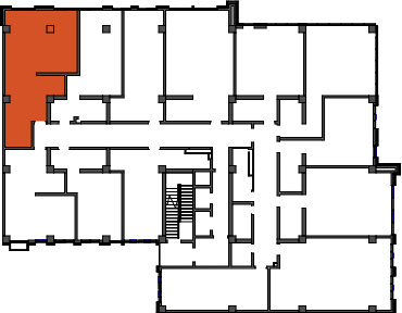 location of the building in the complex