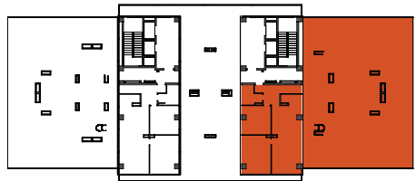 location of the building in the complex