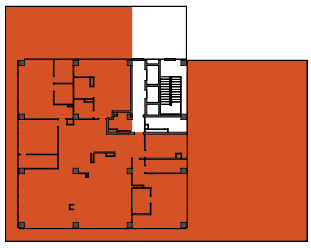 location of the building in the complex