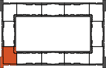 location of the building in the complex