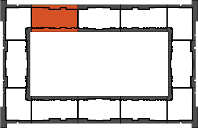 location of the building in the complex