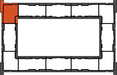 location of the building in the complex