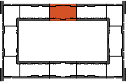 location of the building in the complex